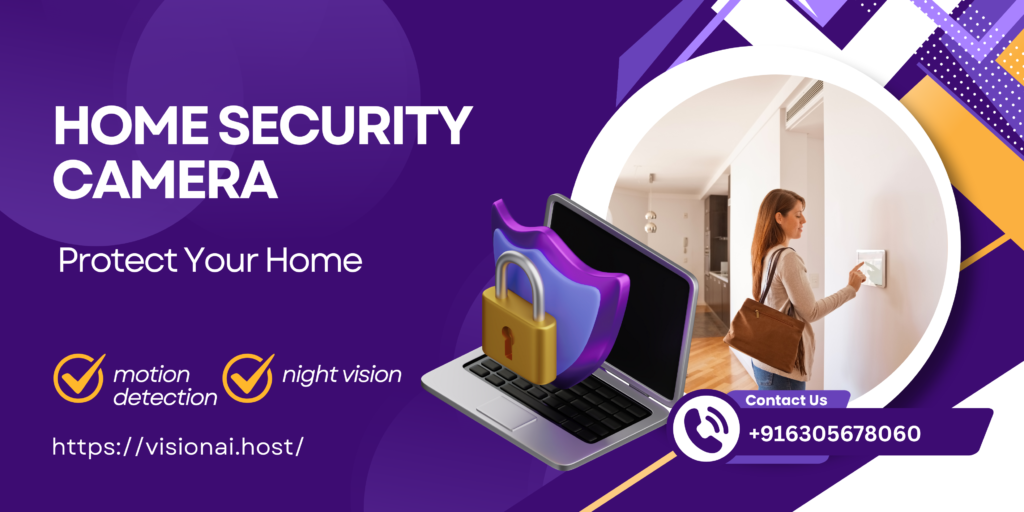 Home security camera -Women standing near the door as she is leaving for work.